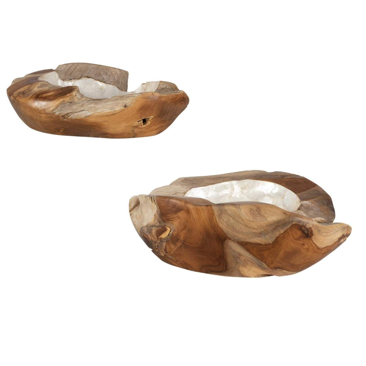 Uttermost Pearl Basin, Wooden Bowls Set of 2