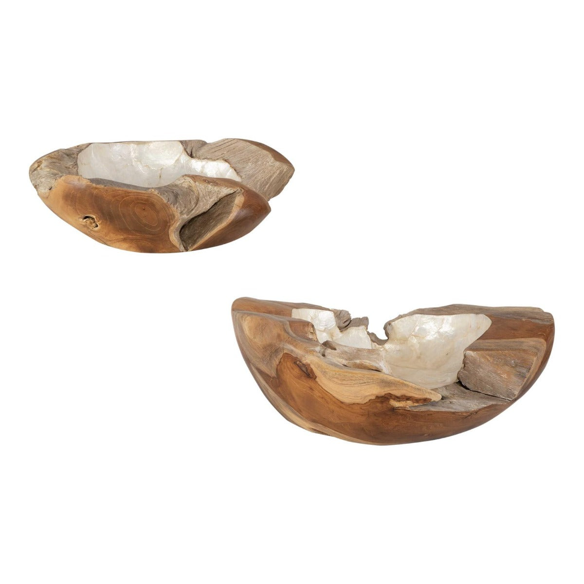 Uttermost Pearl Basin, Wooden Bowls Set of 2