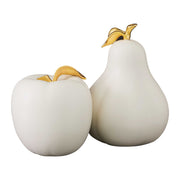 Apple and Pear Sculptures, Set of 2