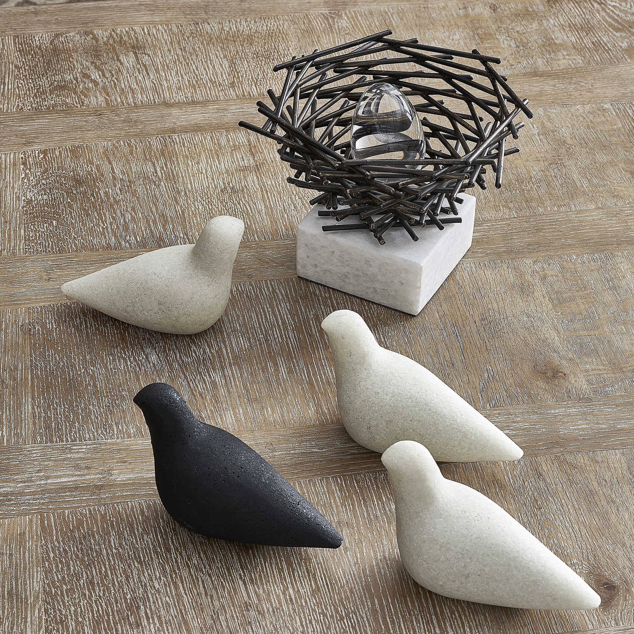 Uttermost Flock Bird Sculpture set