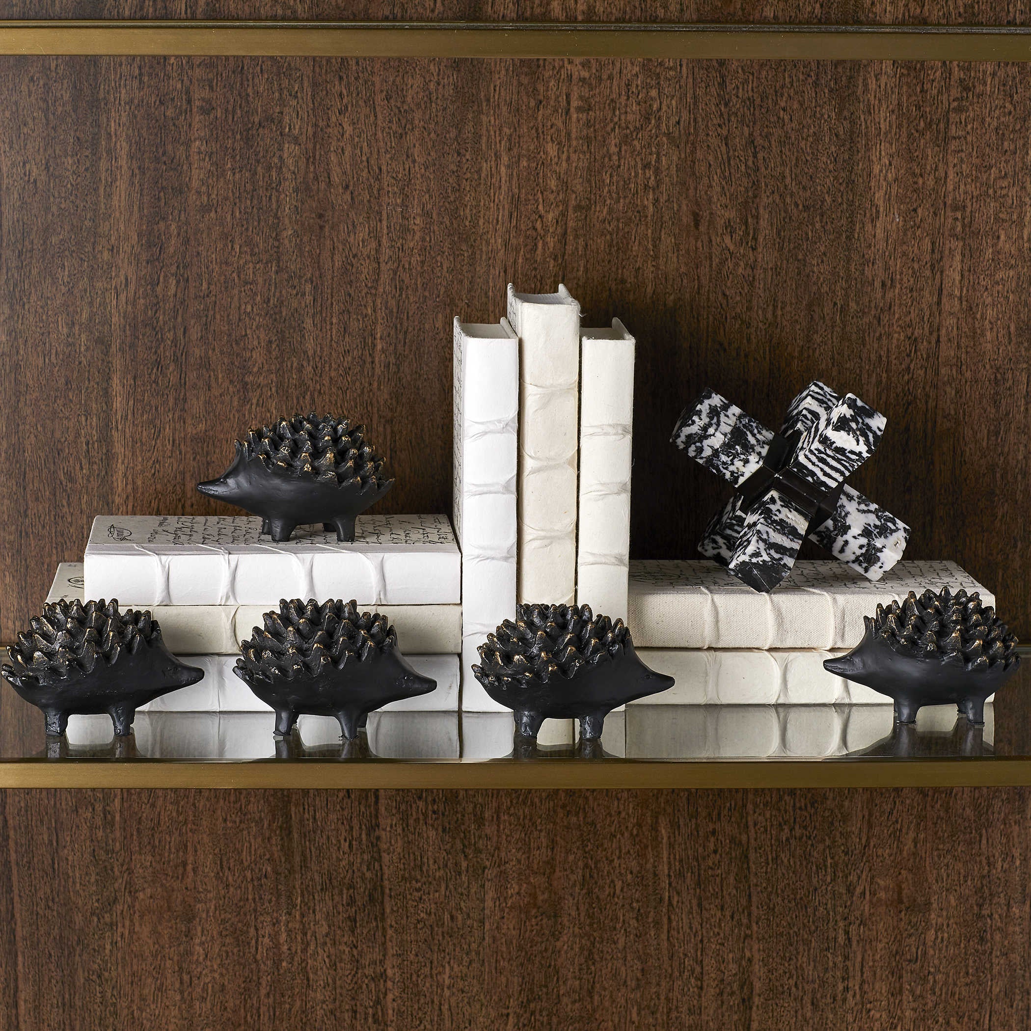 Uttermost Hedging Your Bet Hedgehog Sculpture in Bronze