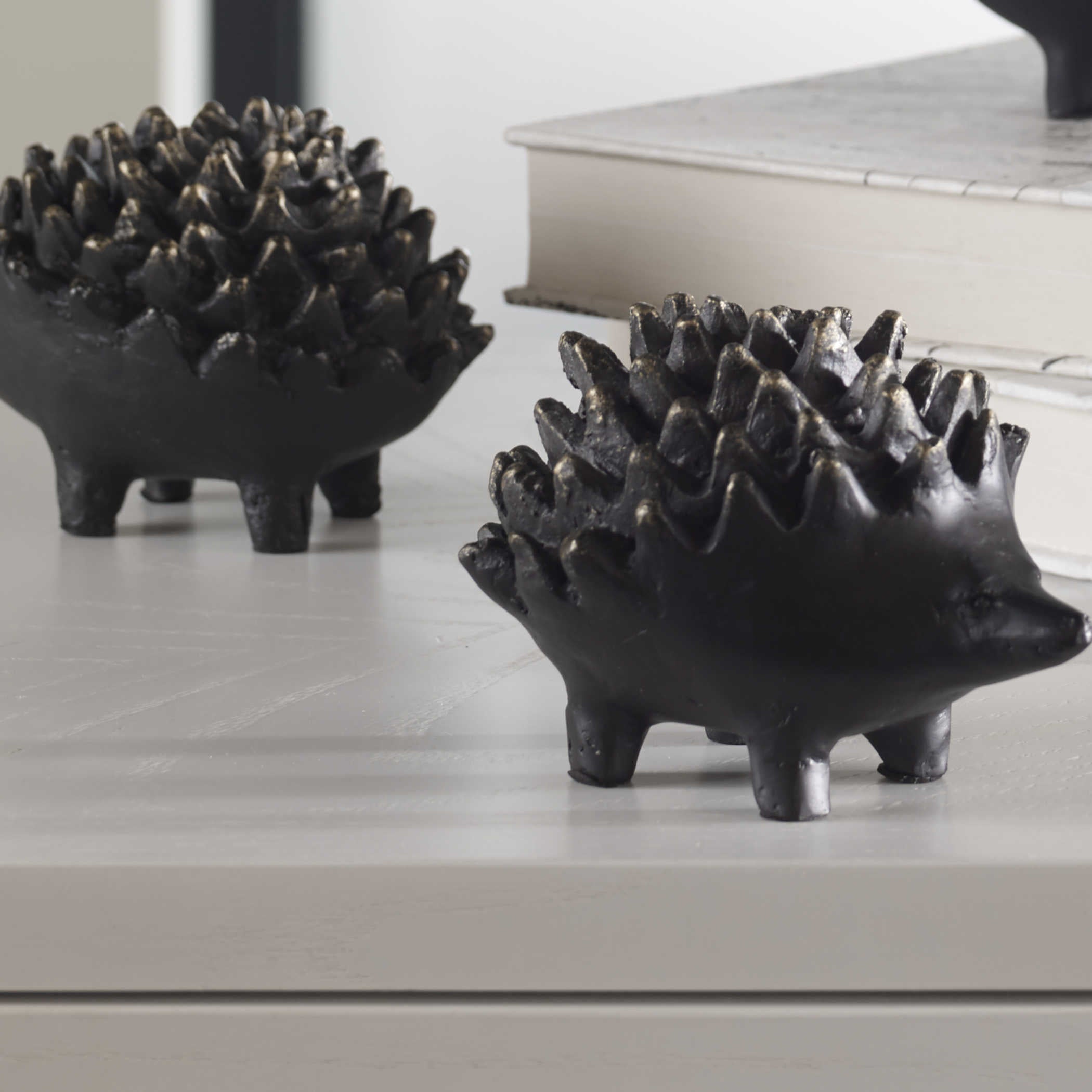 Uttermost Hedging Your Bet Hedgehog Sculpture in Bronze