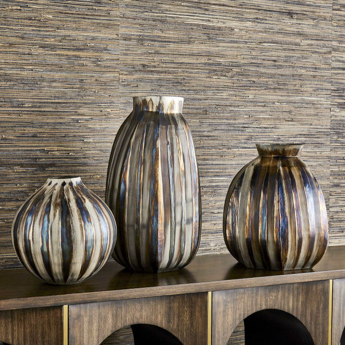 Uttermost Ripple Vase - Bronze Small