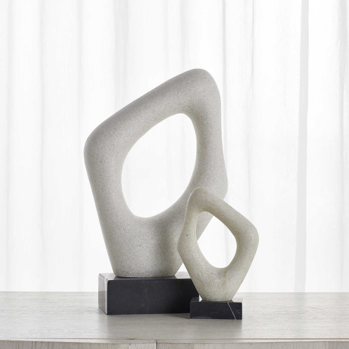 Uttermost Stone Cavern Sculptures, Set of 2