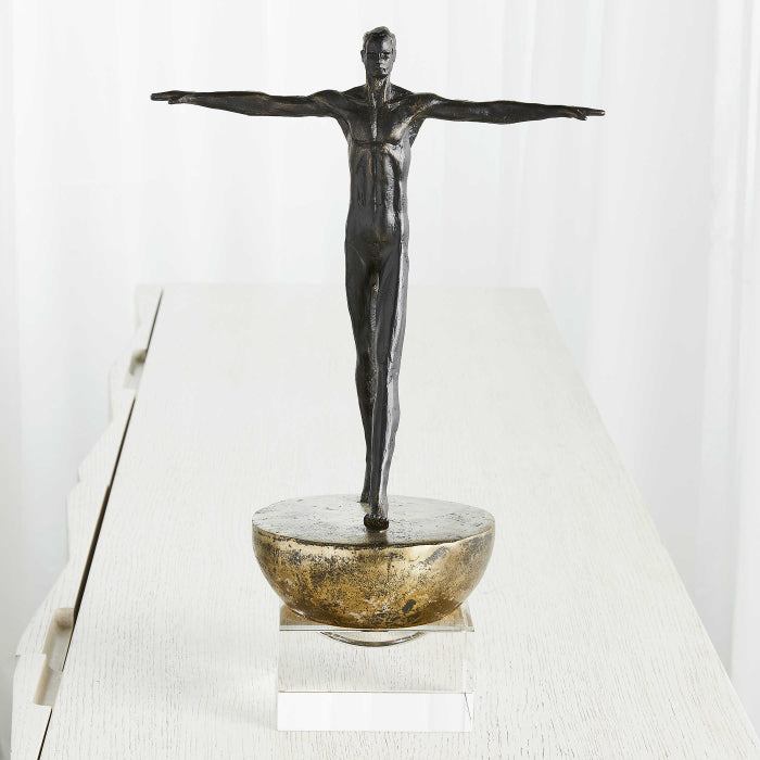 Uttermost Man Finding Balance Sculpture