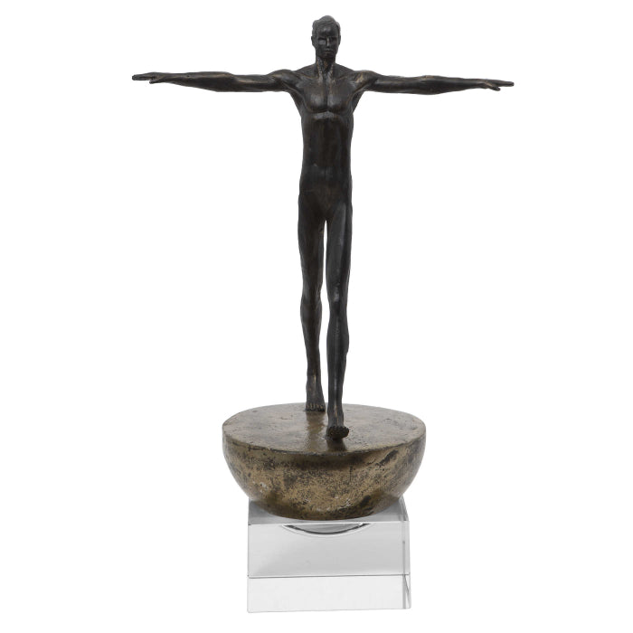 Uttermost Man Finding Balance Sculpture