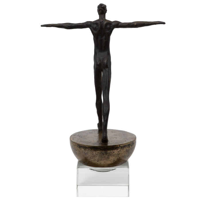 Uttermost Man Finding Balance Sculpture