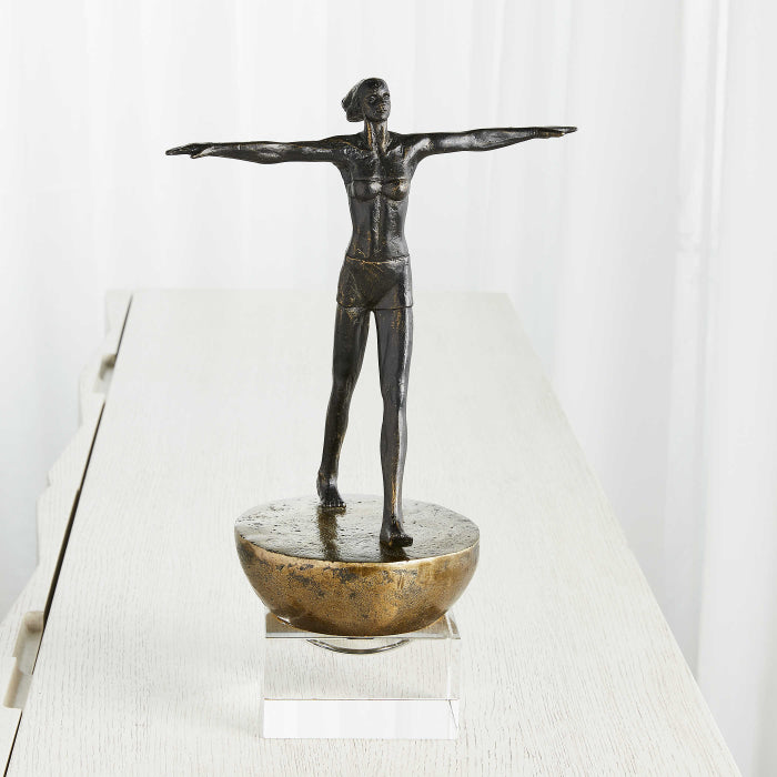 Uttermost Woman Finding Balance Sculpture