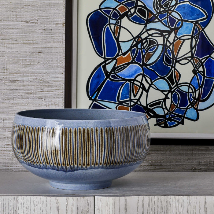 Uttermost Rat Pack Bowl - Blue Grande