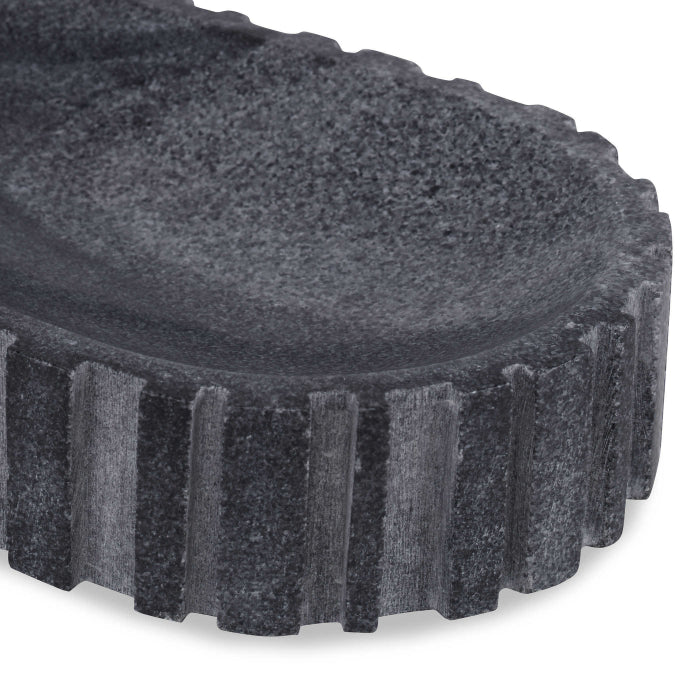 Uttermost Big Pill Bowl/Tray - Black and White Marble