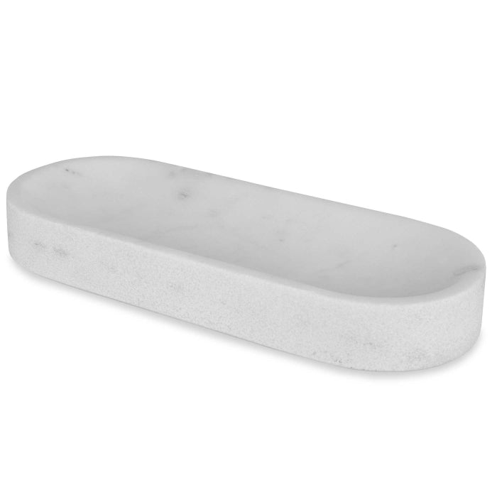 Uttermost Big Pill Bowl/Tray - White Marble