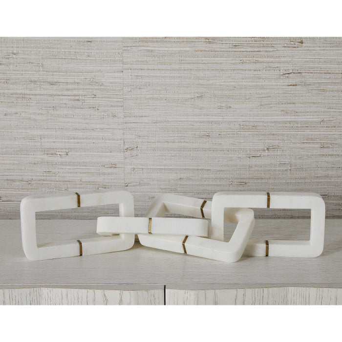 Uttermost Connection Sculpture - White Marble