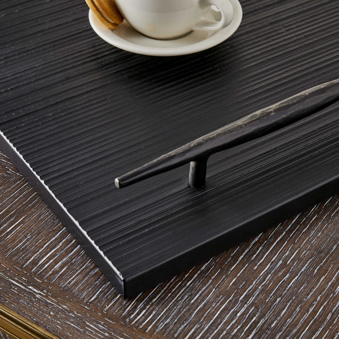 Uttermost Get a Grip Tray - Black Marble