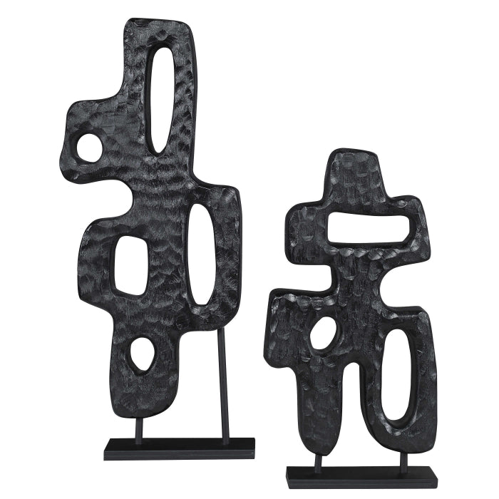 Uttermost Black Label Chiseled Silhouette Sculpture - Small