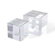 Cube Risers/Sculptures, Set of 2- Crystal