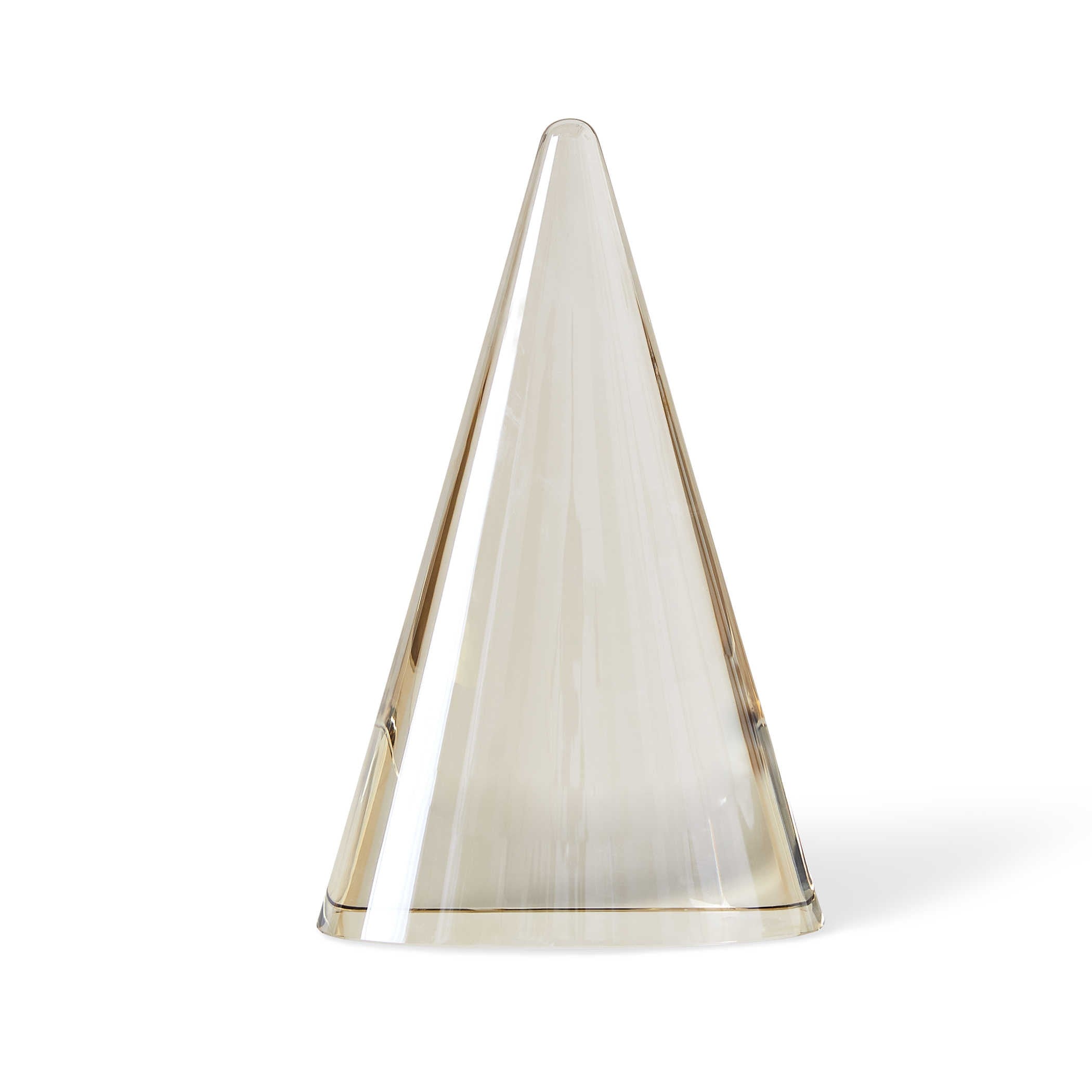 Apex Sculpture in Champagne Crystal