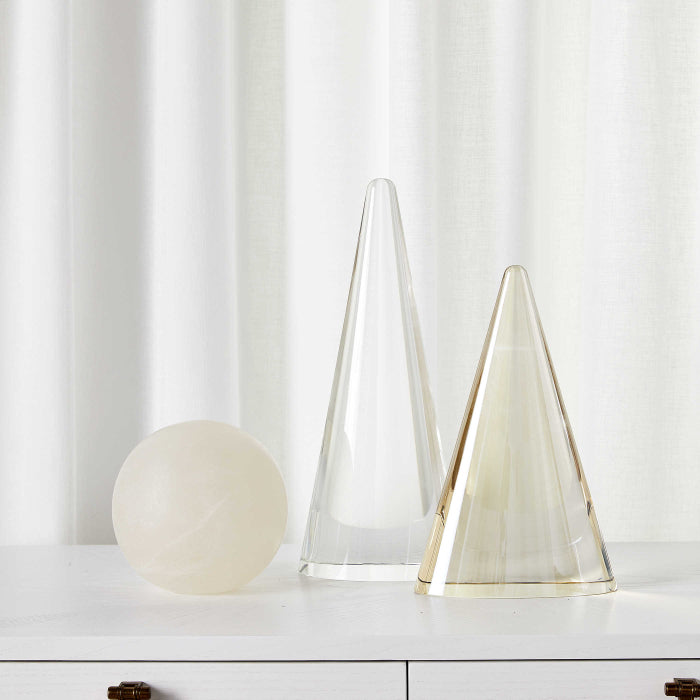 Uttermost Apex Sculpture in Champagne Crystal