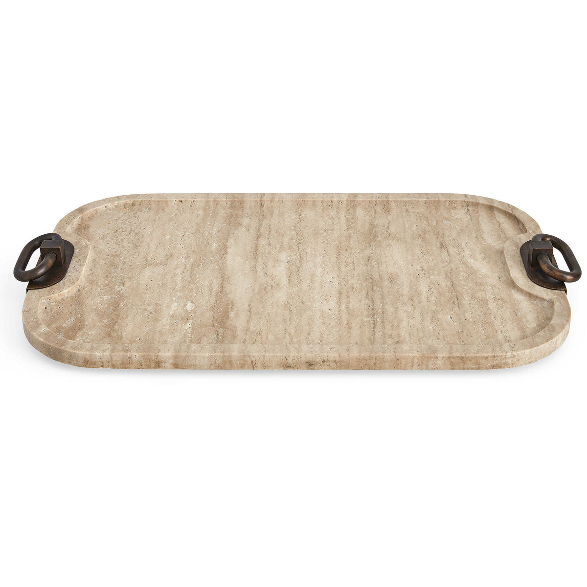 Hippodrome Tray in Travertine