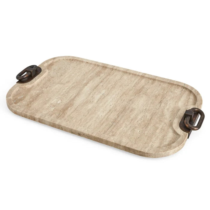 Uttermost Hippodrome Tray in Travertine