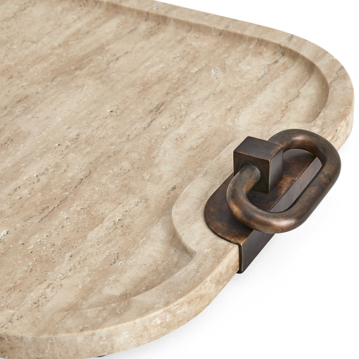 Uttermost Hippodrome Tray in Travertine