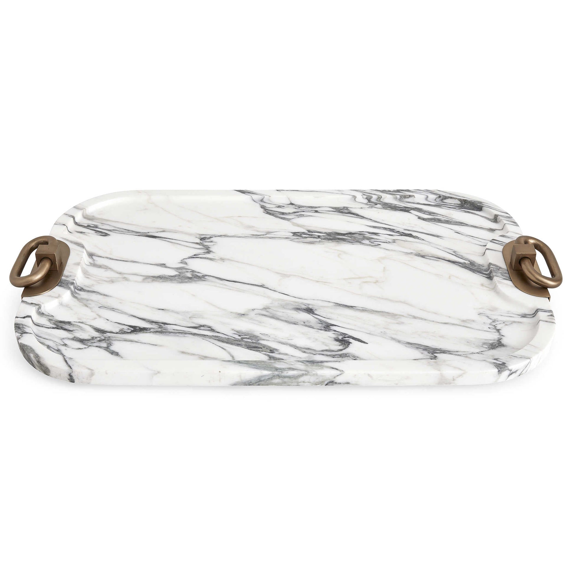 Hippodrome Tray - Arabescato Marble