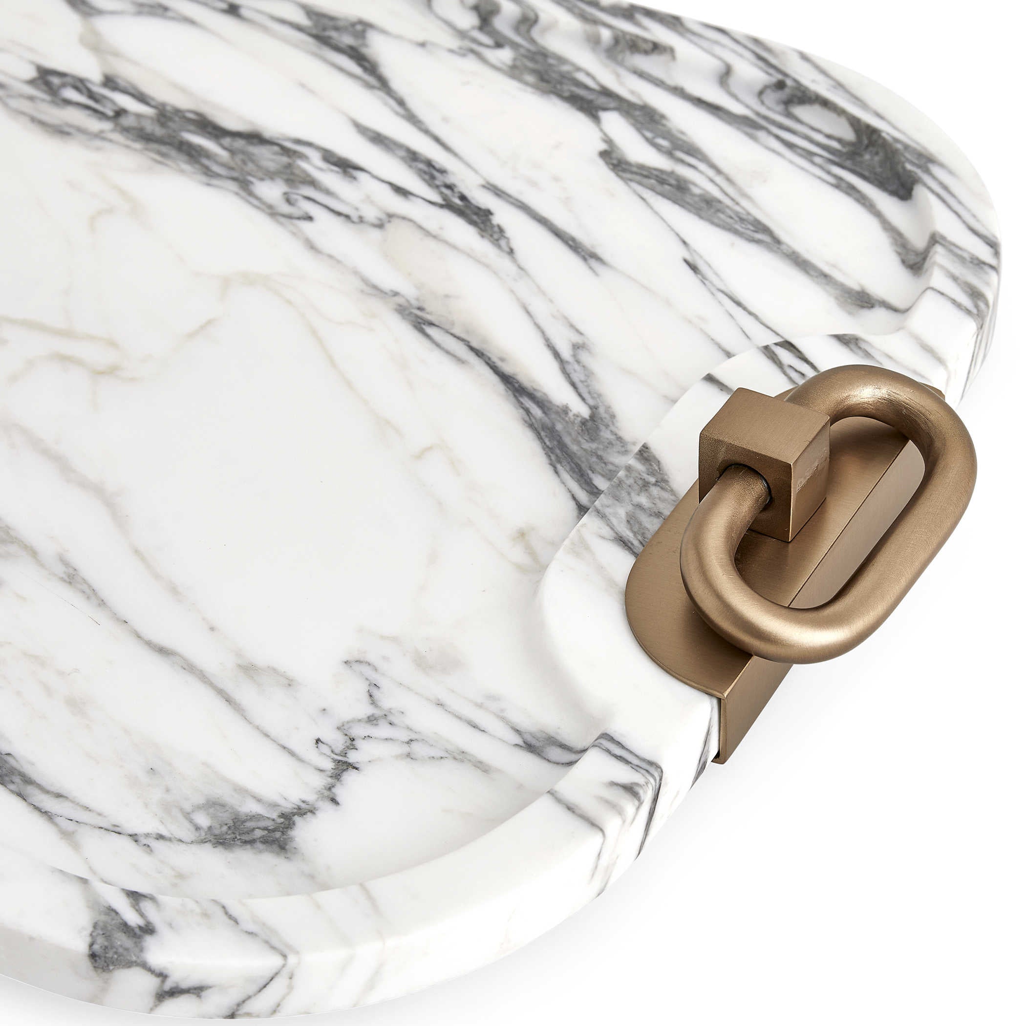 Uttermost Hippodrome Tray - Arabescato Marble