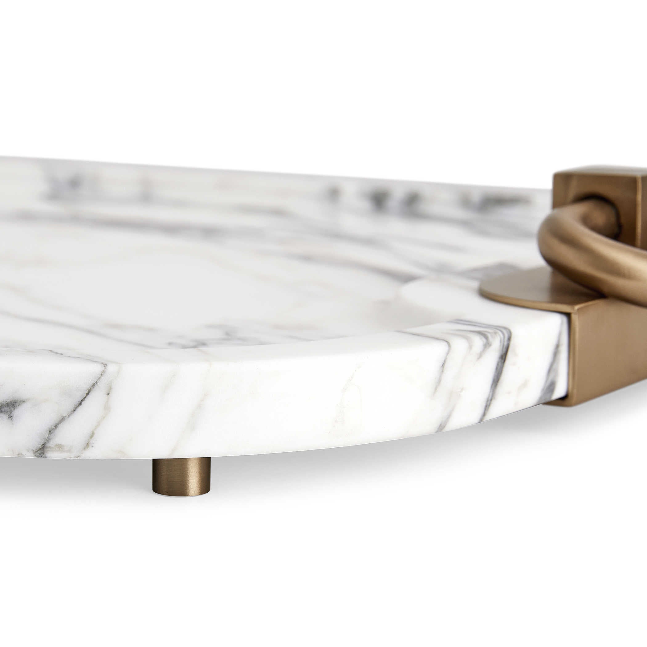 Uttermost Hippodrome Tray - Arabescato Marble