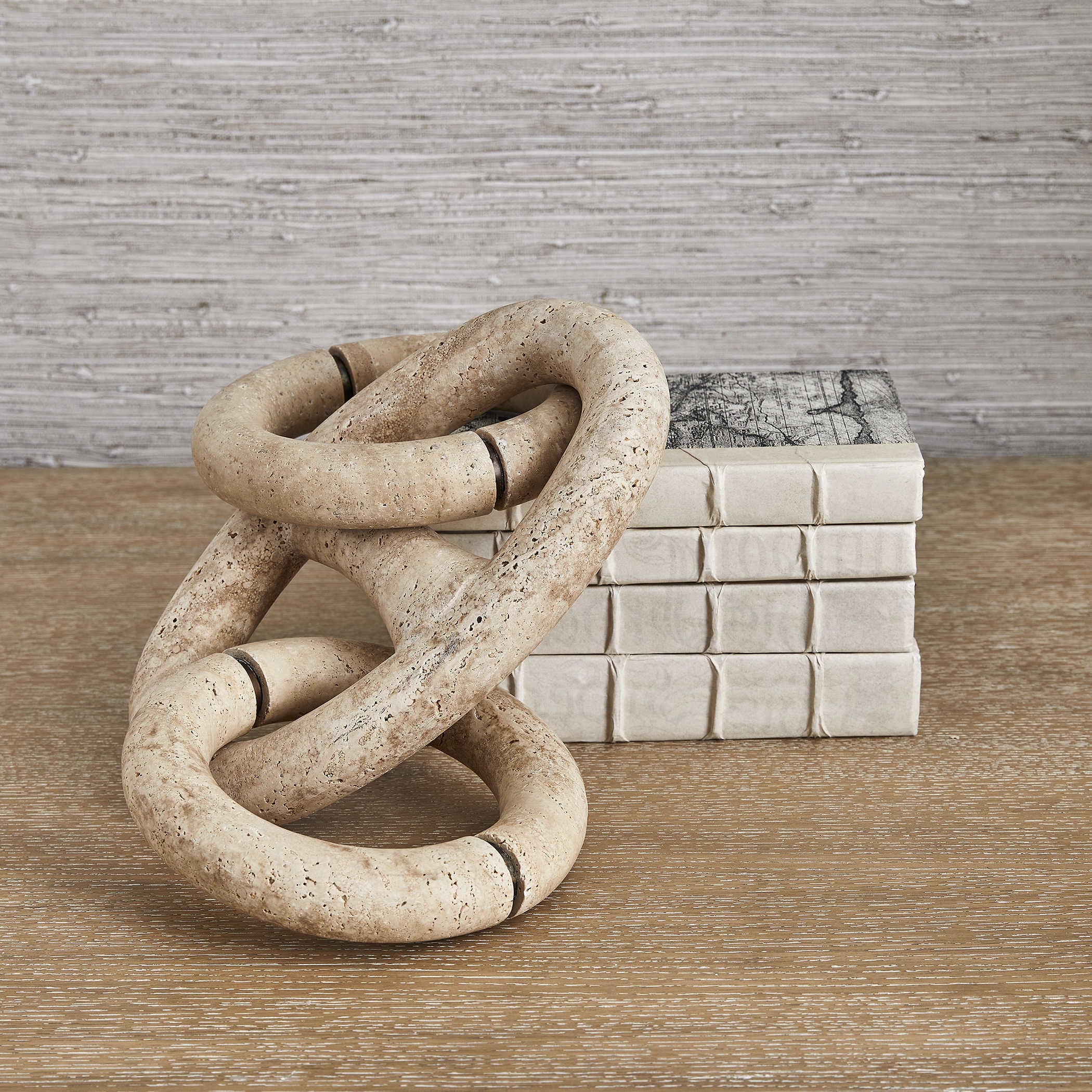 Uttermost Anchor Round Marble Link Sculpture
