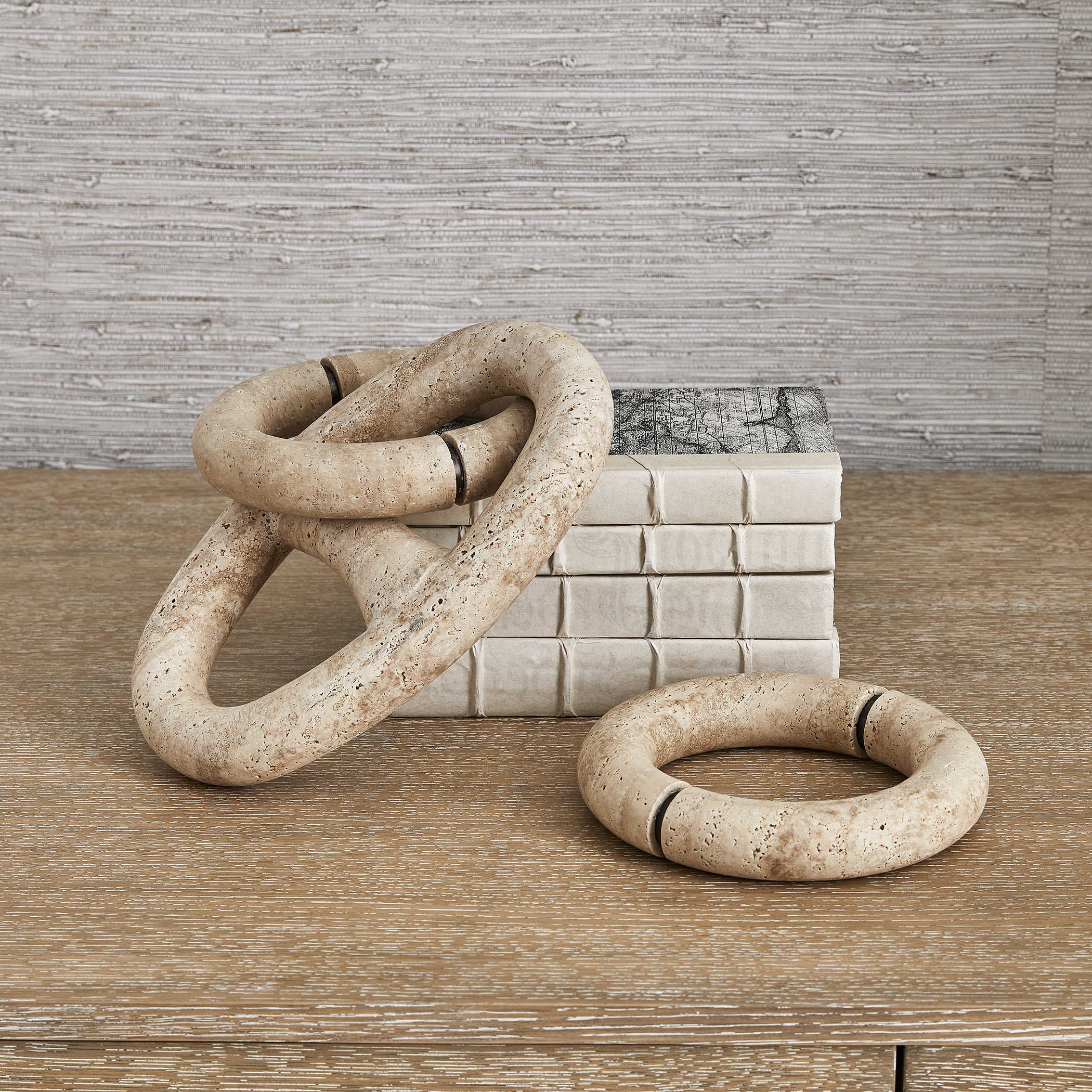 Uttermost Anchor Round Marble Link Sculpture