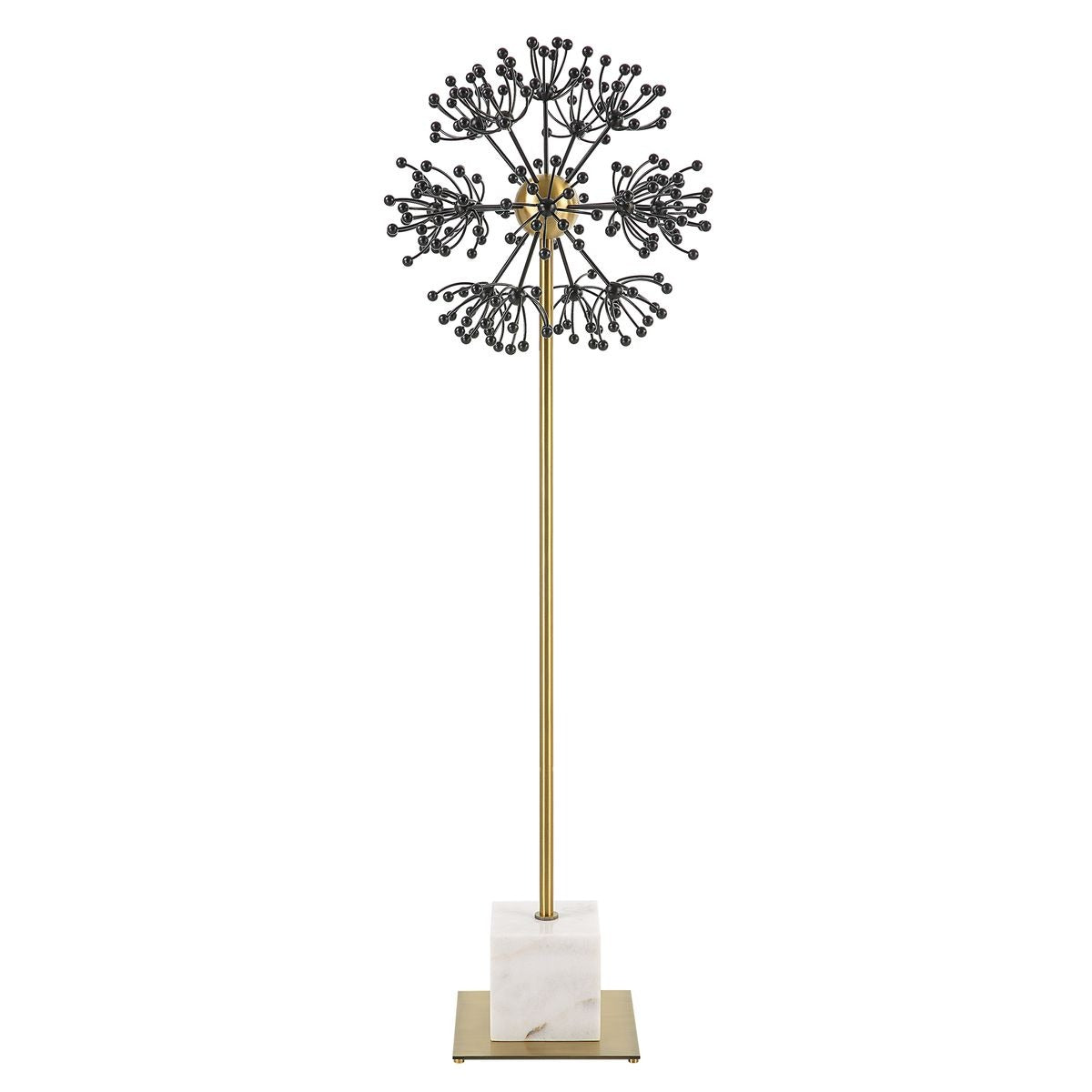 Uttermost Contemporary Dandelion Sculpture in Black Metal
