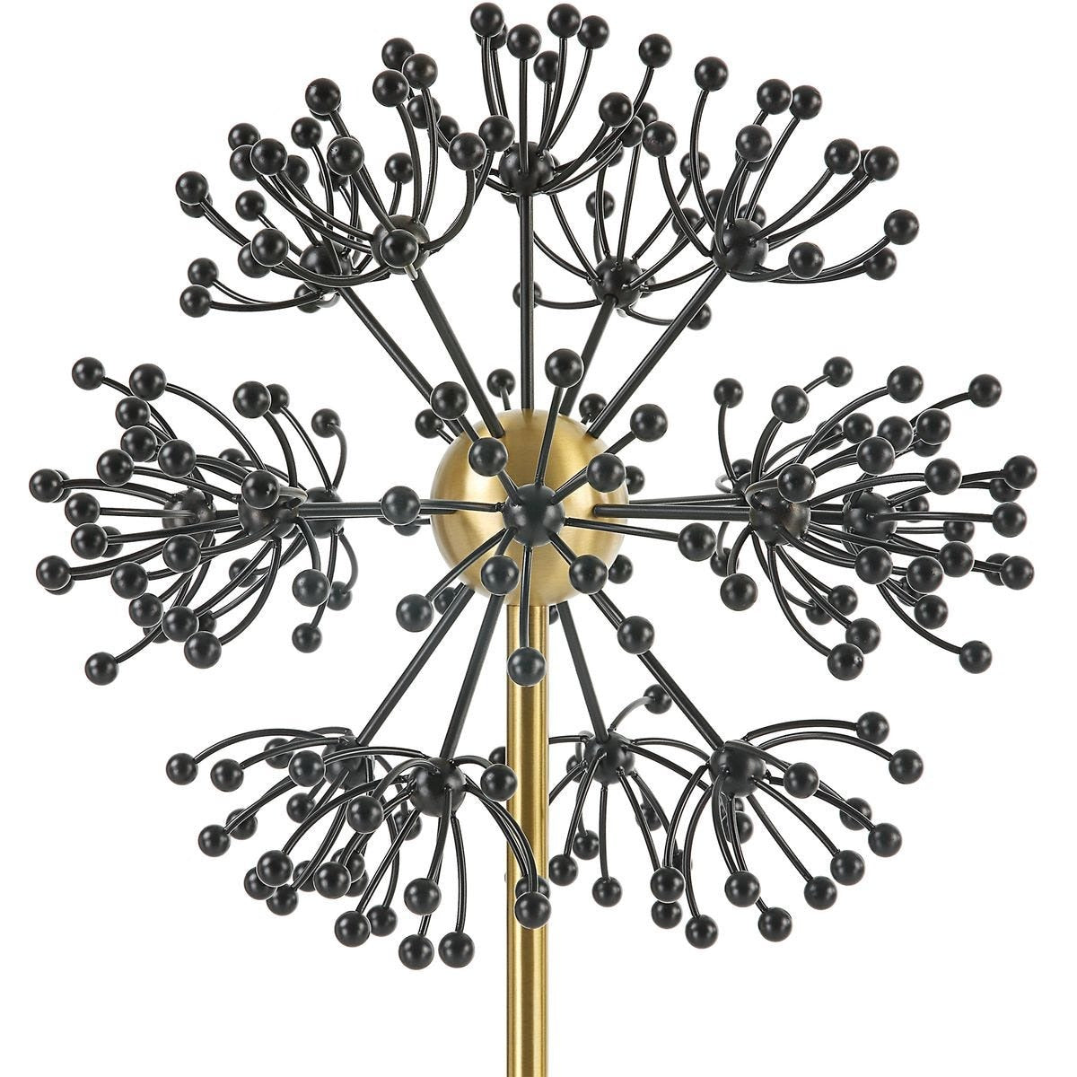Uttermost Contemporary Dandelion Sculpture in Black Metal
