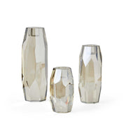 Multifaceted Taper Candleholders - Crystal, Set of 3