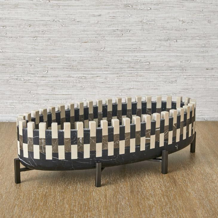 Uttermost Domino Marble Cachepot Bowl