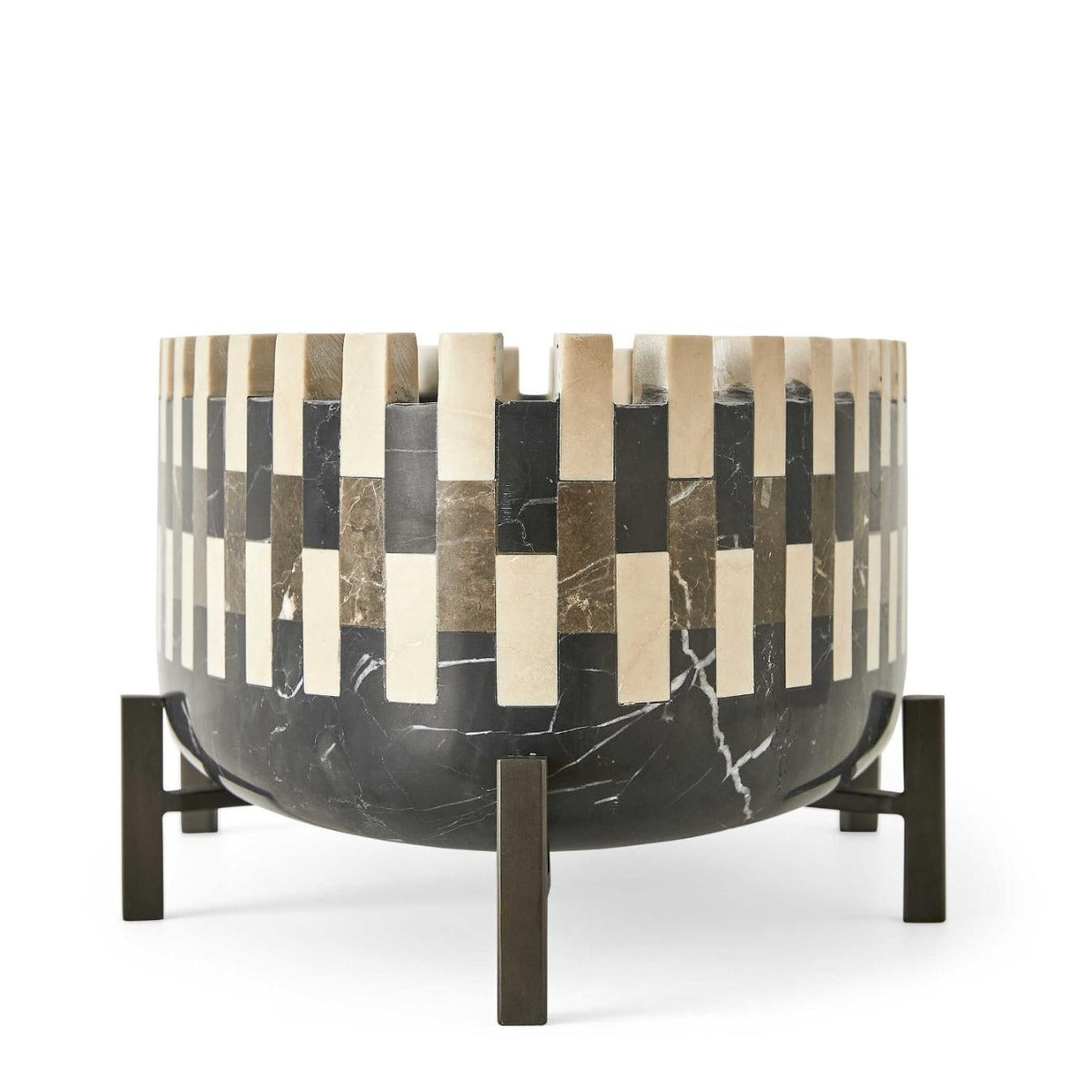 Uttermost Domino Marble Cachepot Bowl