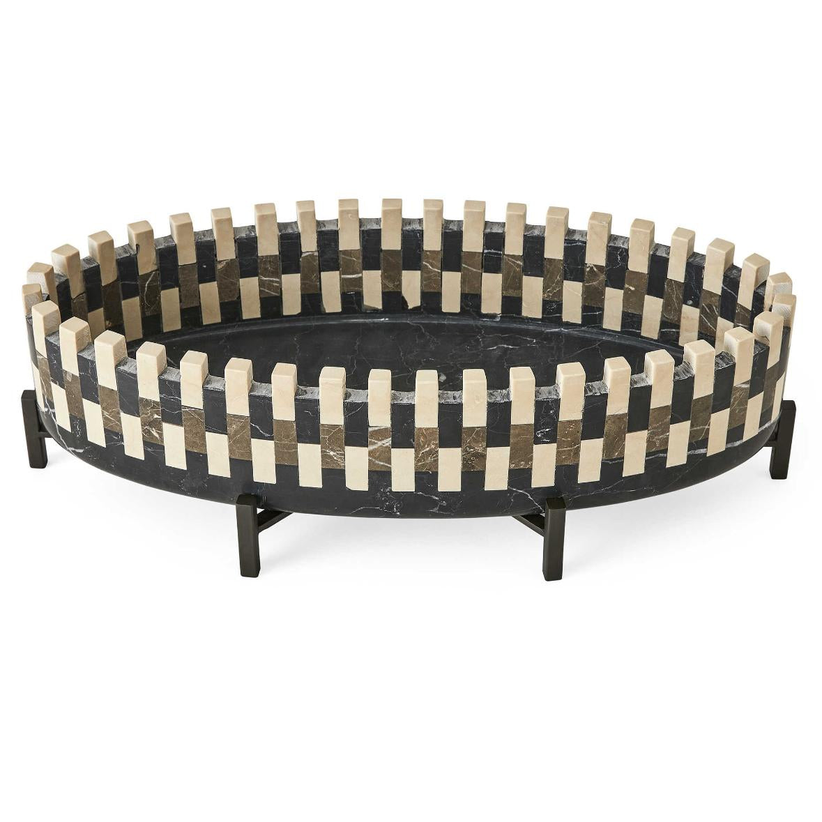Uttermost Domino Marble Cachepot Bowl