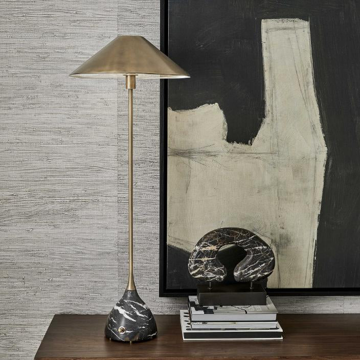 Uttermost Modern Tunnel Vision Sculpture in Black Marble