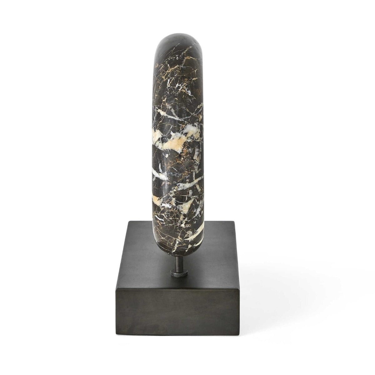 Uttermost Modern Tunnel Vision Sculpture in Black Marble