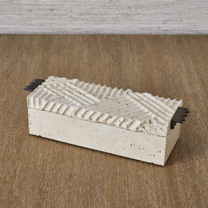 Uttermost Diagram Travertine Box