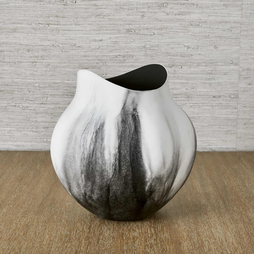 Uttermost Vapor Vase Black & White