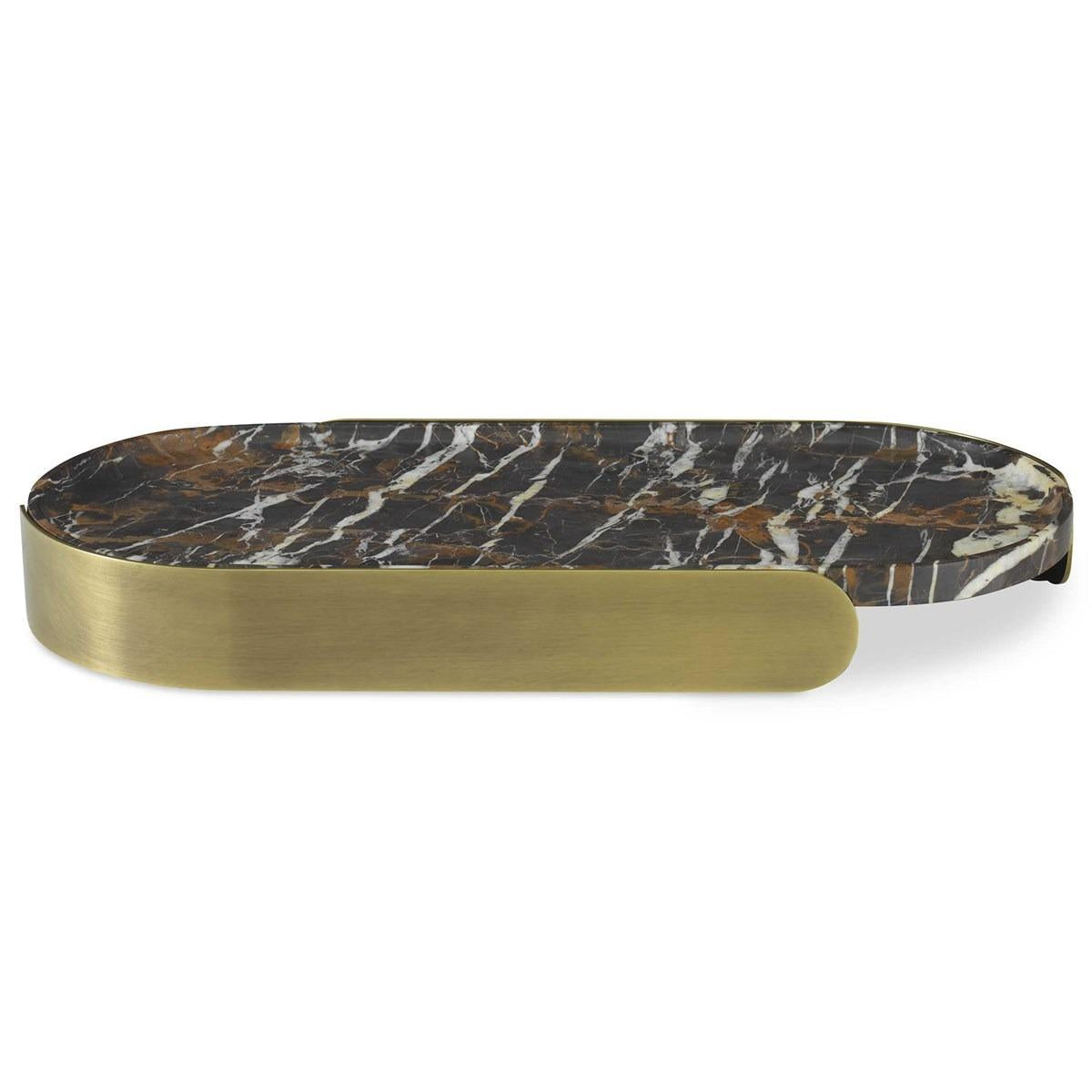 Uttermost Lozenge Tray - Michelangelo Marble