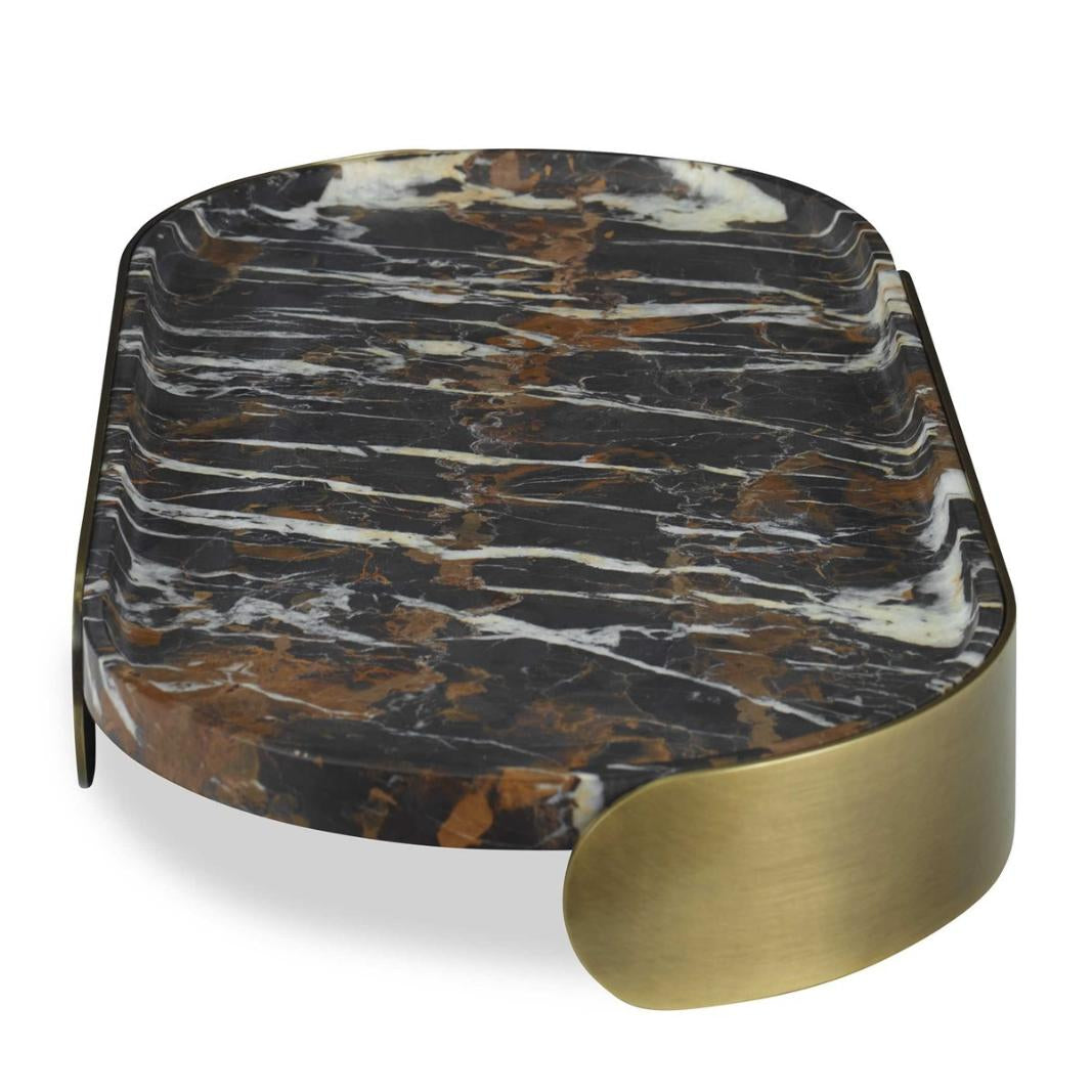 Uttermost Lozenge Tray - Michelangelo Marble