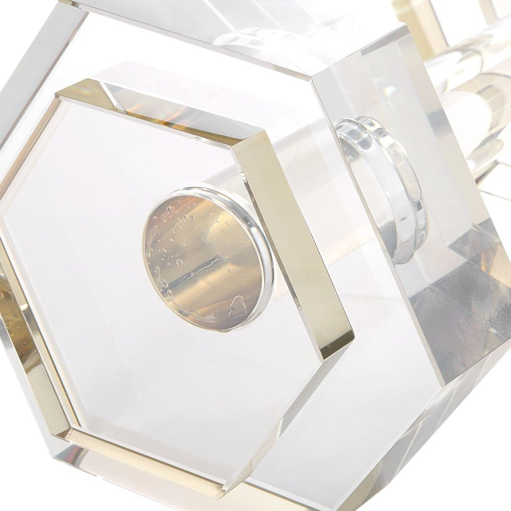 Uttermost Dumbbell Sculpture in Crystal