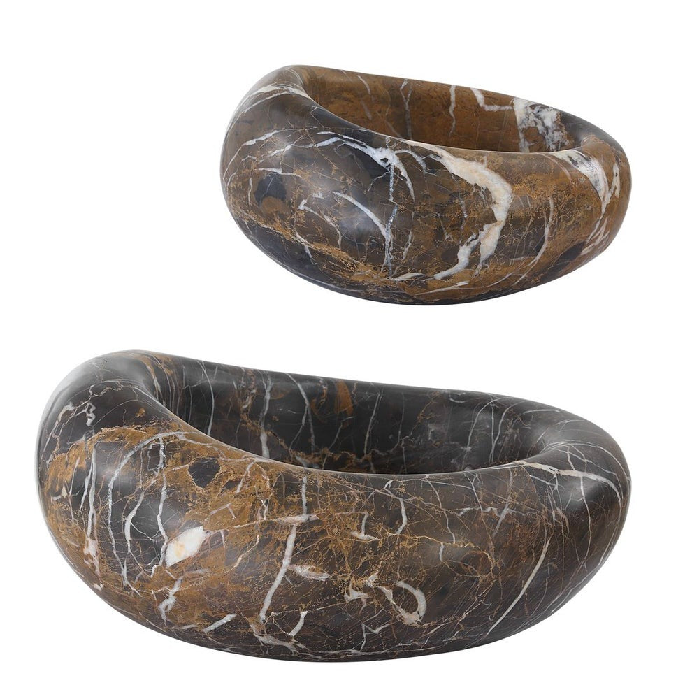 Uttermost Swaddle Bowls in Michelangelo Marble Set of 2