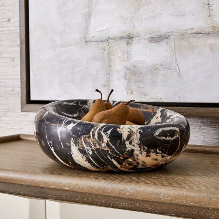 Uttermost Swaddle Bowl in Michelangelo Marble Large