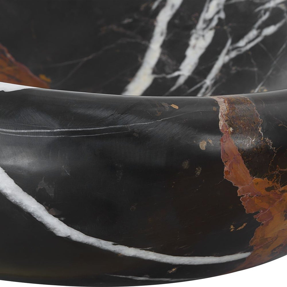 Uttermost Swaddle Bowl in Michelangelo Marble Large