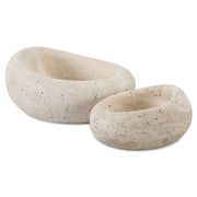 Swaddle Bowls in Travertine Set of 2