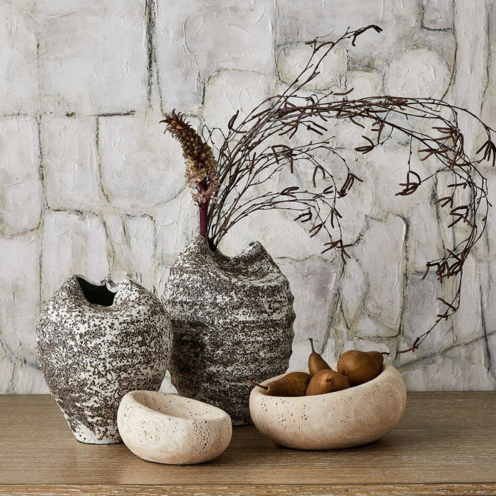 Uttermost Swaddle Bowls in Travertine Set of 2