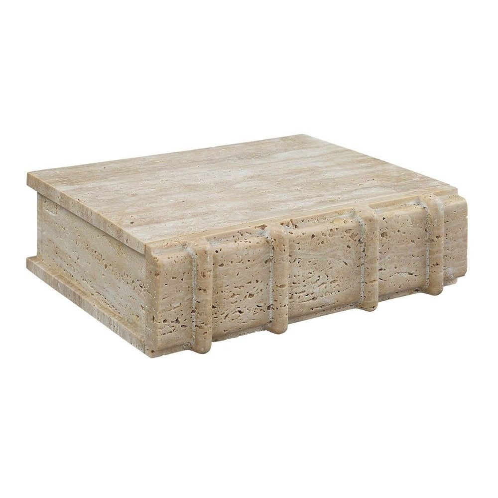 Novel Box in Travertine Small