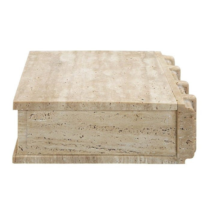 Uttermost Novel Box in Travertine Small