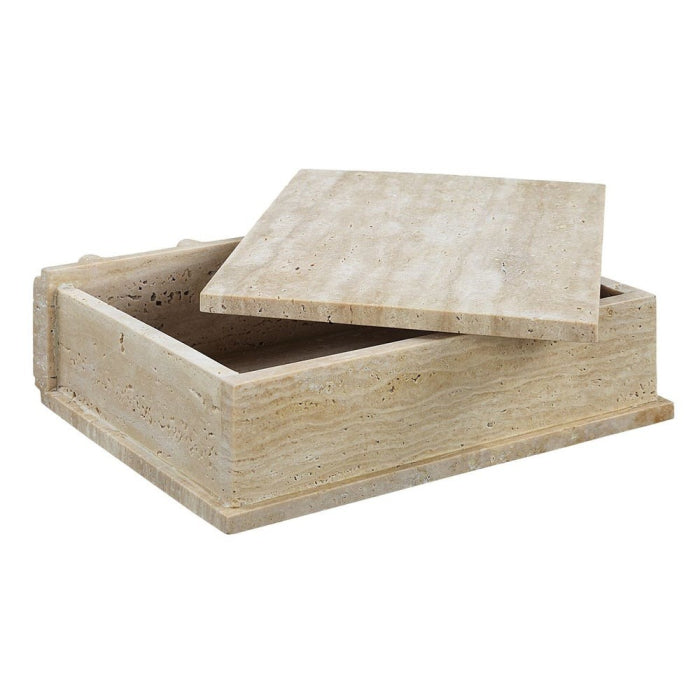 Uttermost Novel Box in Travertine Small